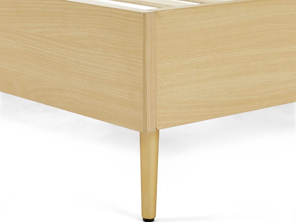 Eve Bed Frame with 2 Bedside Tables Set - Natural