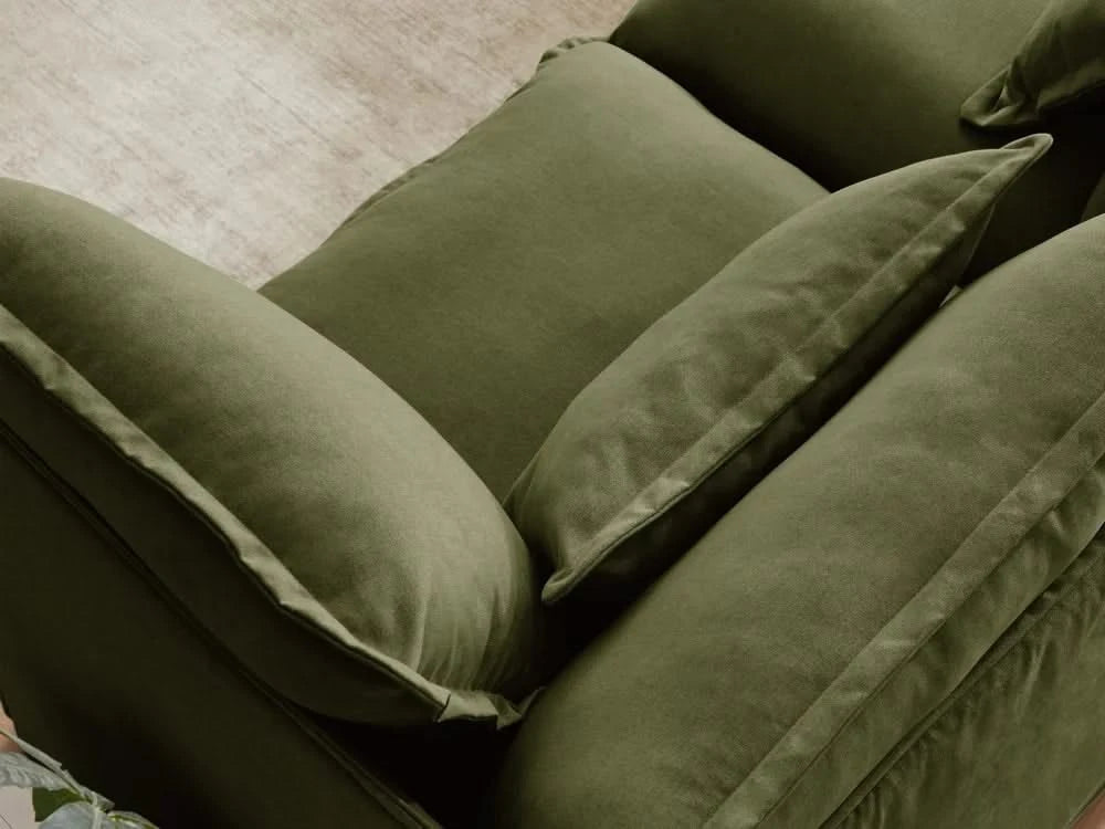 Lifely Modular 3 Seater U-Sectional - Olive Green