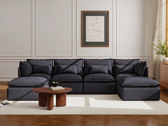 4 Seater / U-Sectional / Charcoal