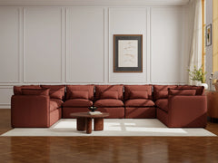 9 Seater / U-Sectional / Rust