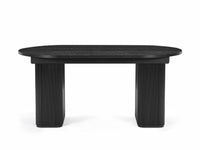Tate 6/8/10 Seater Extendable Black Dining Table Set