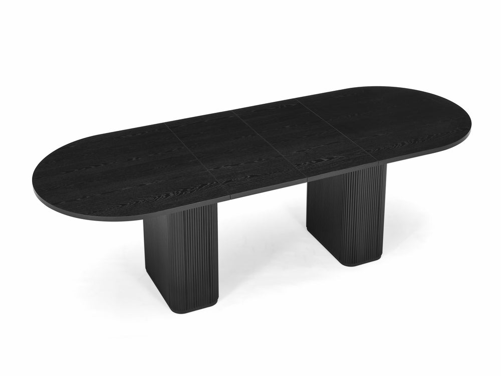 Tate 6/8/10 Seater Extendable Black Dining Table Set