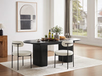 Tate 6/8/10 Seater Extendable Black Dining Table Set