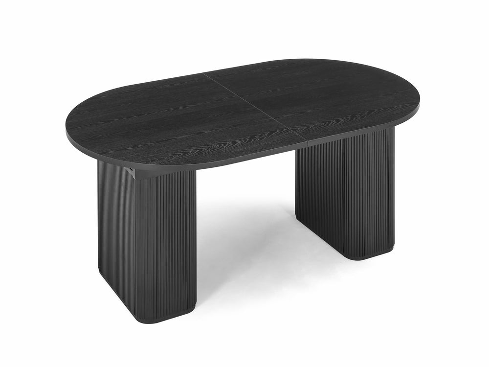 Tate 6/8/10 Seater Extendable Black Dining Table Set