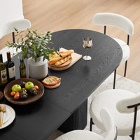 Tate 6/8/10 Seater Extendable Black Dining Table Set