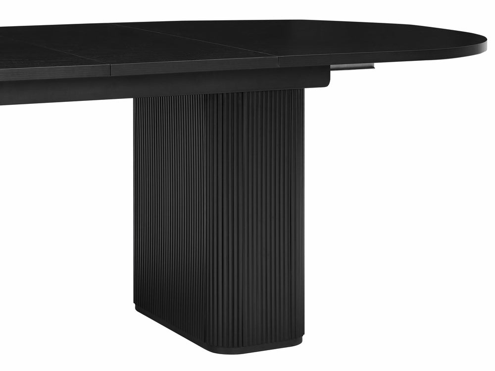 Tate 6/8/10 Seater Extendable Black Dining Table Set
