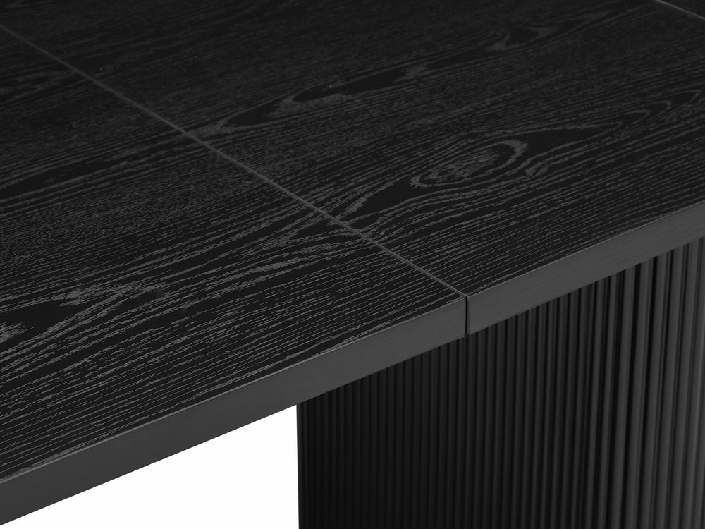 Tate 6/8/10 Seater Extendable Black Dining Table Set