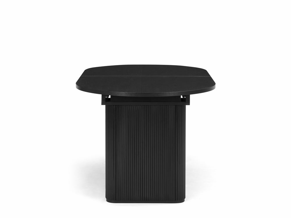 Tate 6/8/10 Seater Extendable Black Dining Table Set