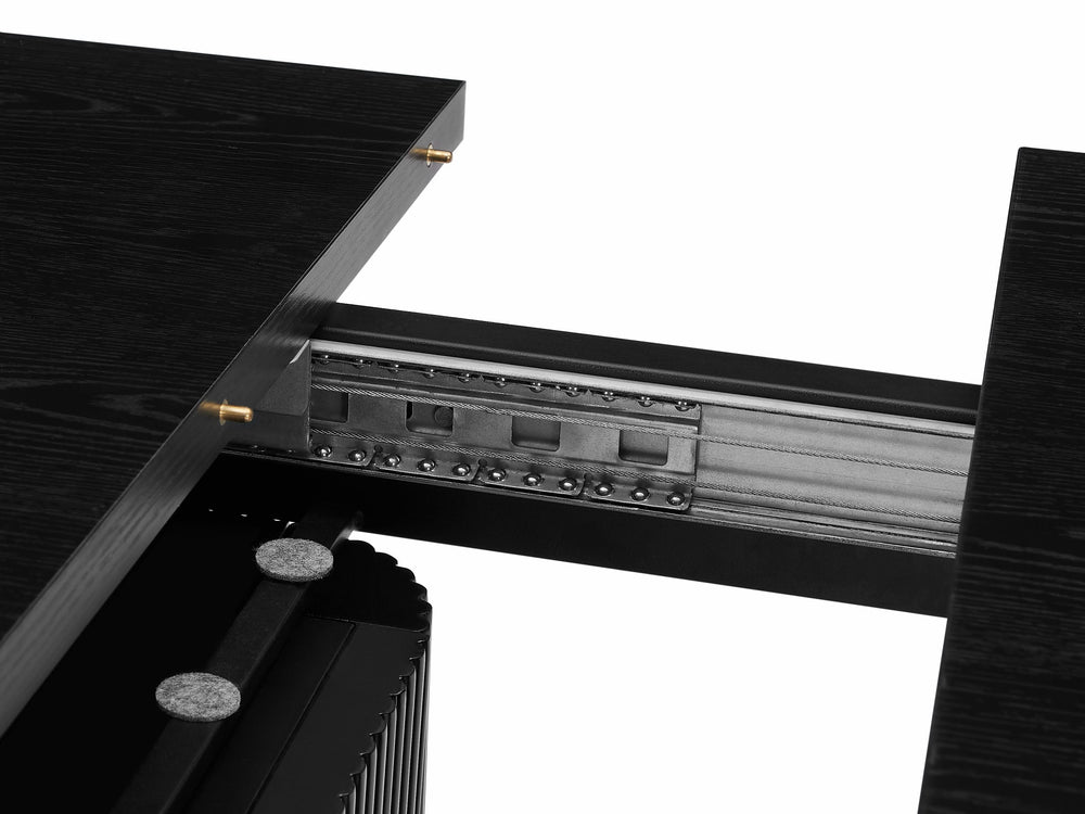 Tate 6/8/10 Seater Extendable Black Dining Table Set