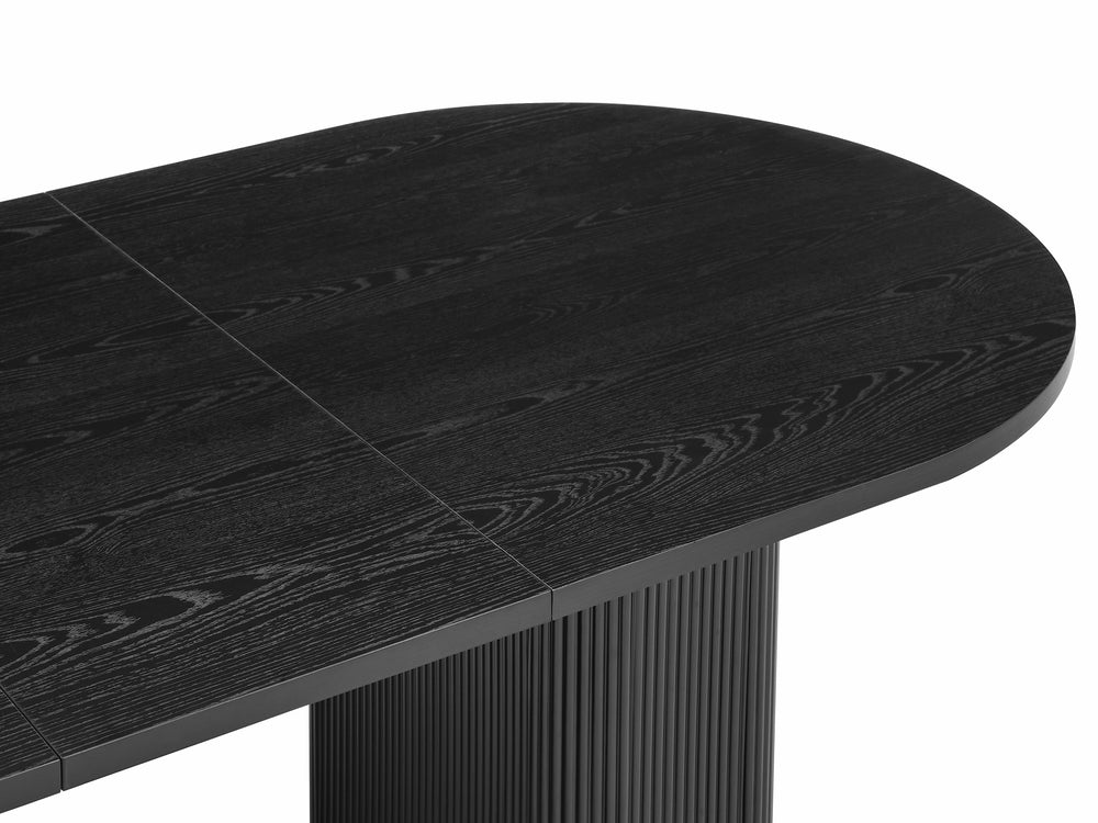 Tate 6/8/10 Seater Extendable Black Dining Table Set