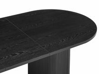 Tate 6/8/10 Seater Extendable Black Dining Table Set