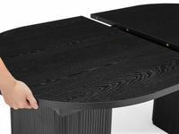 Tate 6/8/10 Seater Extendable Black Dining Table Set